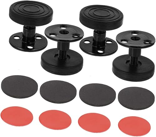 Miniatura 1 de 1 Unidades Fijo Levantador de Cama Marco de Cama Negro Marco de Cama Negro Soporte de Tornillo Ajustable Roscado Cama Cama Cabecero Tapones Fijador