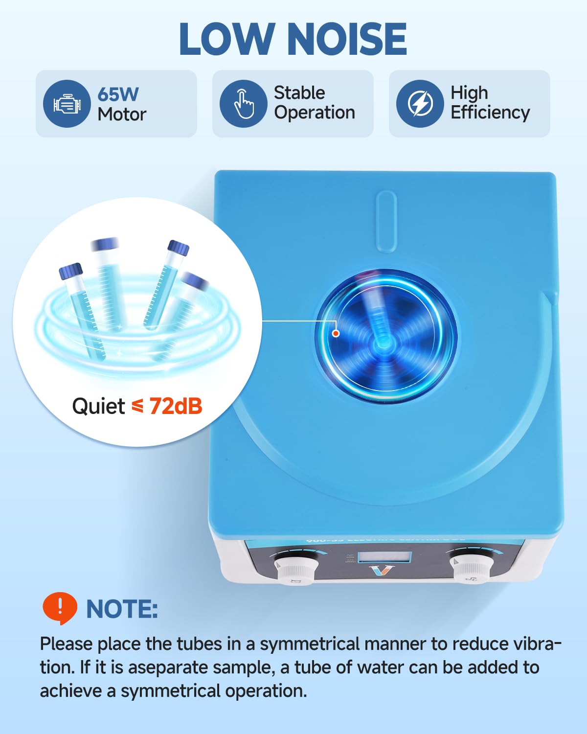 YUCHENGTECH Centrifuga da Laboratorio da Tavolo Bassa Velocità a Display LCD 4000 RPM Rotore 6x15ml Timer Digitale 0-99 min Forza 1878xg per Provette 5/7/10ml