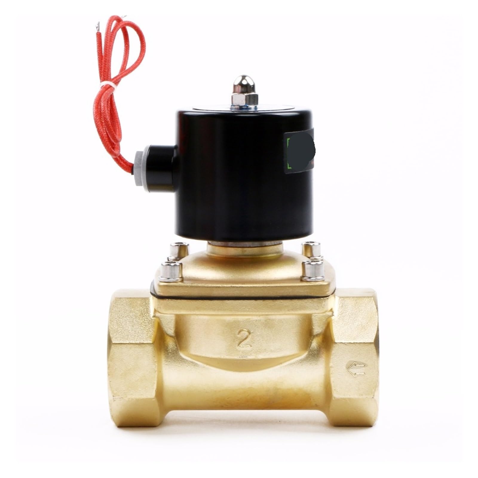 Électrovanne en laiton 2" 24V normalement ouverte pour automatiser l'arrosage de jardin