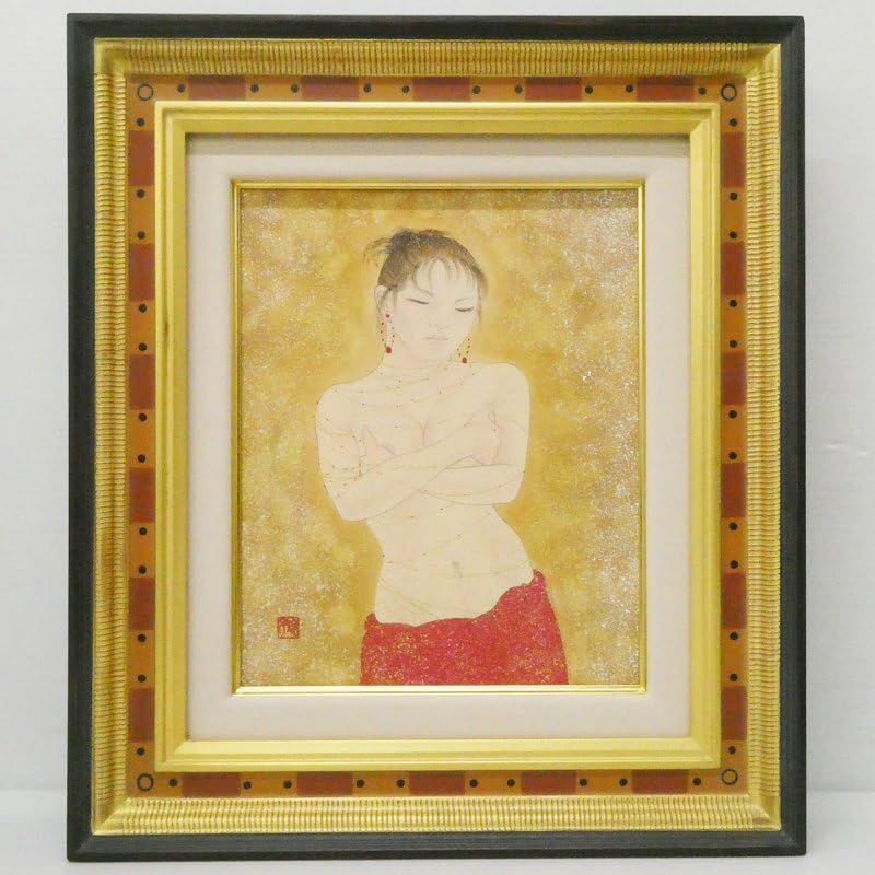 Amazon.co.jp: ♯2) 亀山玲子 佳 日本画 肉筆 紙本 彩色3号 落款
