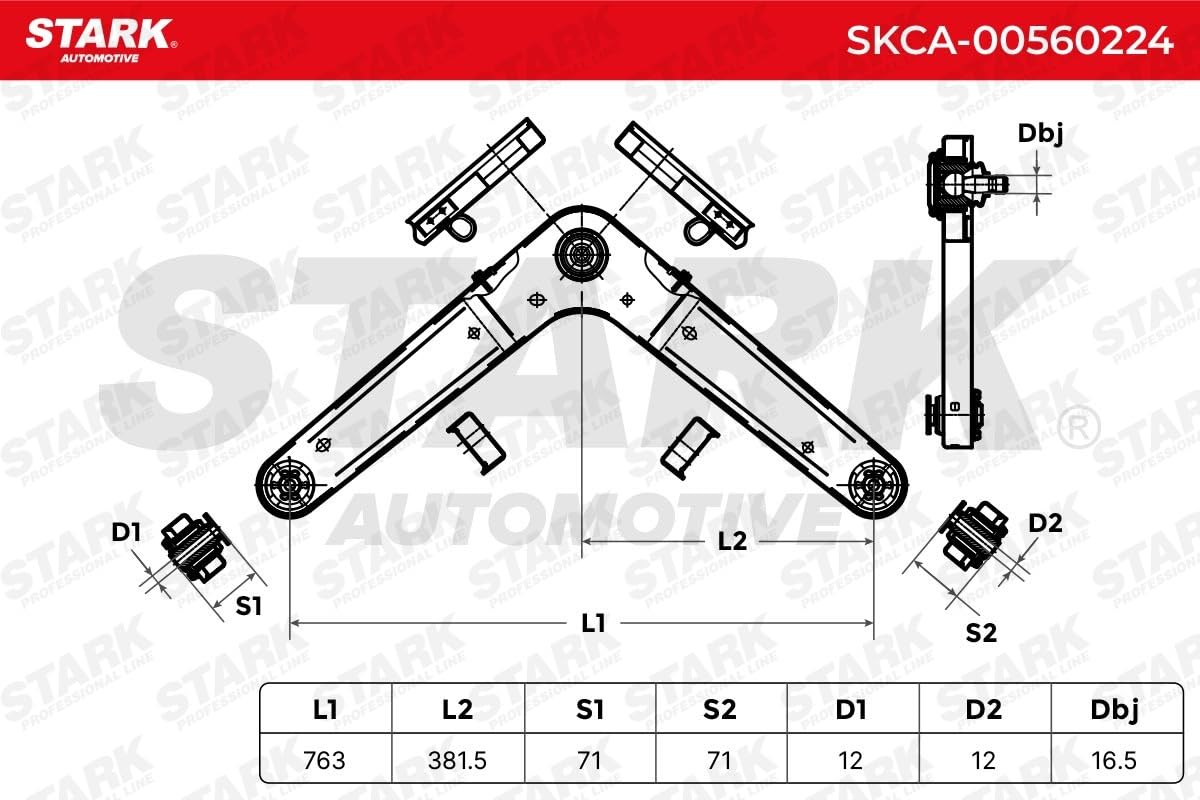 STARK SKCA-00560224 Braccio oscillante sospensione ruota Posteriore