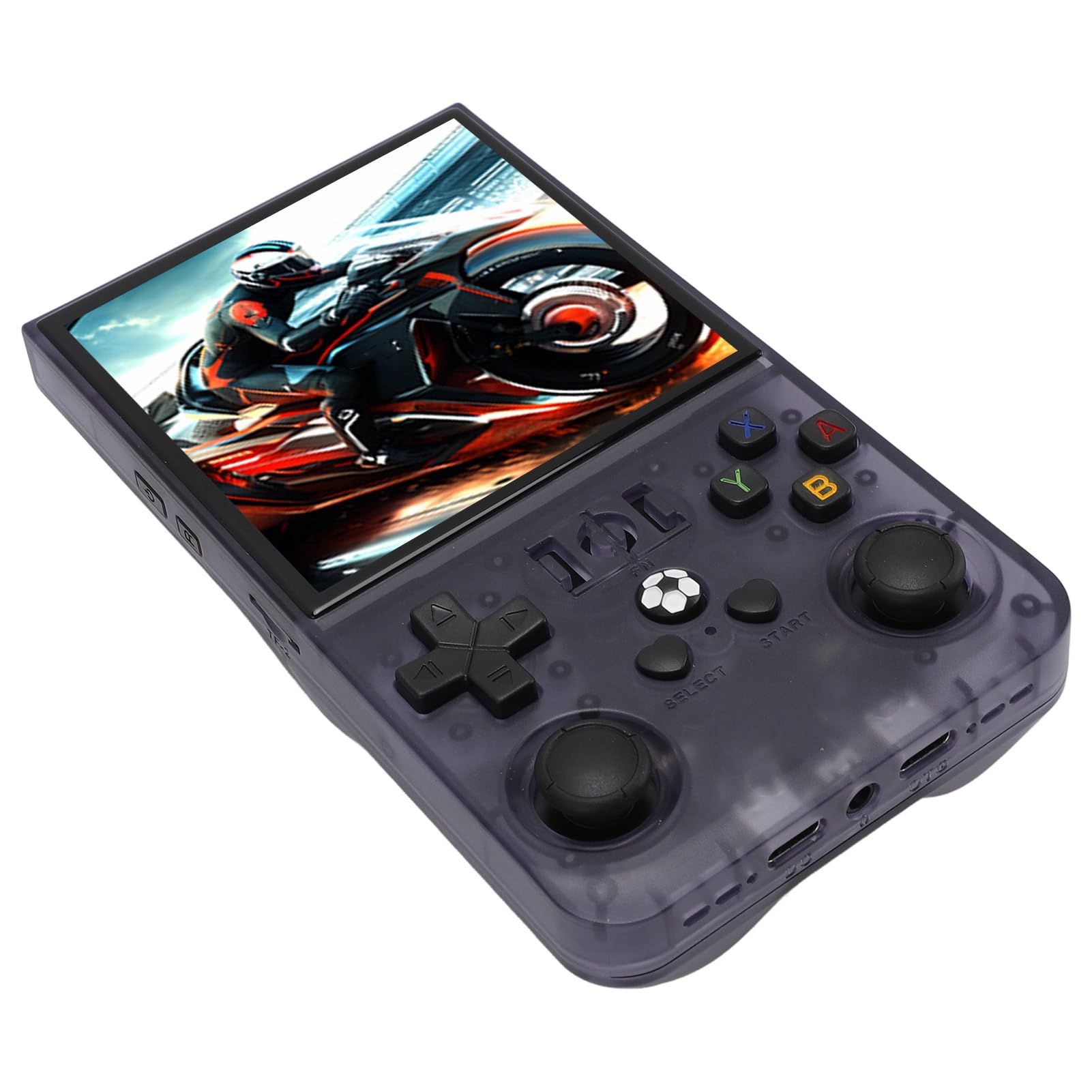 Console di Gioco Portatile retrò, Console di Gioco Portatile con Schermo a Colori IPS da 4 Pollici 720x720, Doppie Leva di Controllo 3D, Batteria da 4000 mAh per Giochi retrò ed Em (128GB)