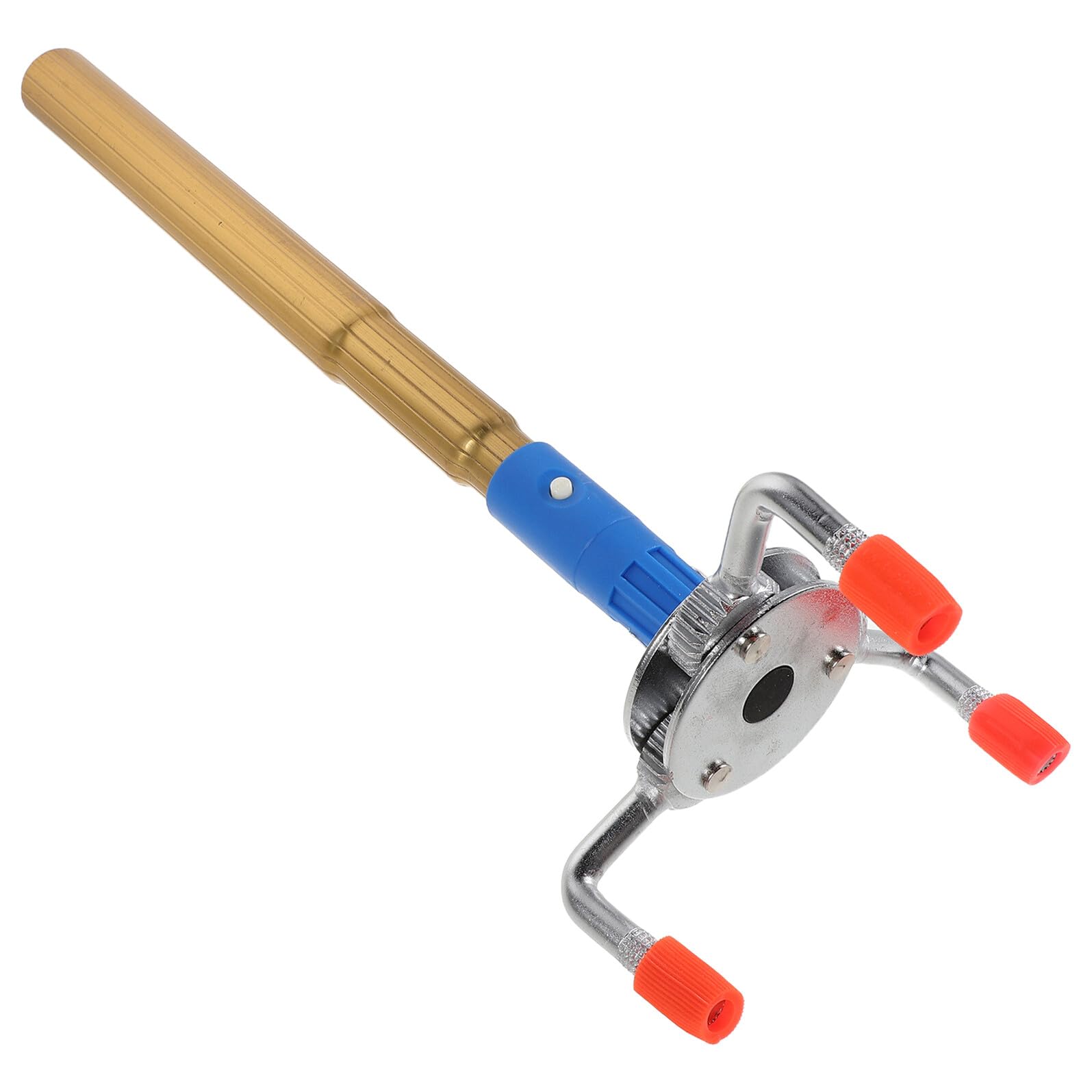 Herramienta Desmontaje Detector de Humo de Aleación de Aluminio, Tamaño Grande con Pinza Antideslizante y Poste de 30 Cm para Mantenimiento Seguro sin Escalera, Kit Profesional