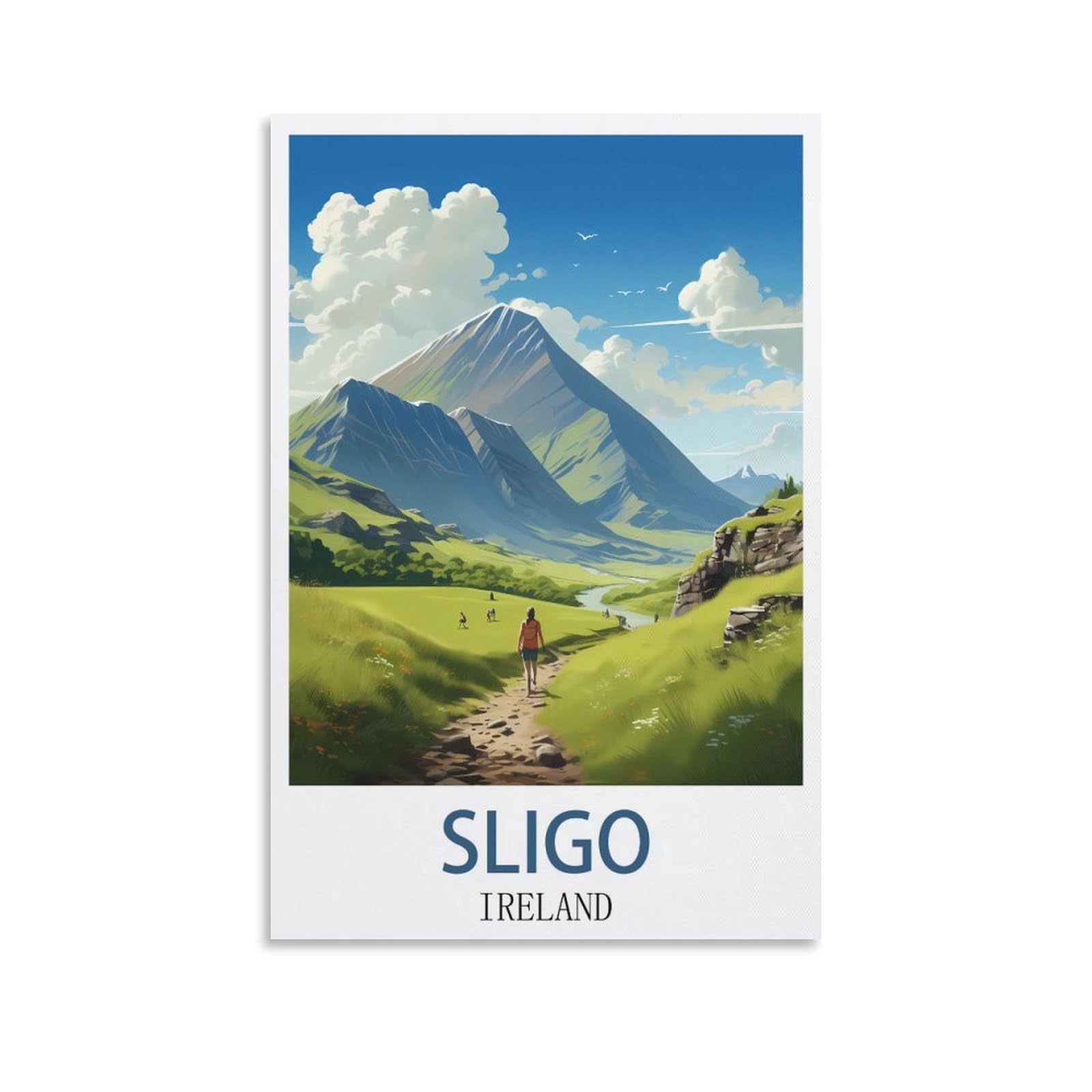 LCYUAOPP Sligo Ireland Vintage Travel Poster 24x36inch(60x90cm) Canvas Art Poster And Wall Art Picture Print Modern Family Bedroom Decor Posters