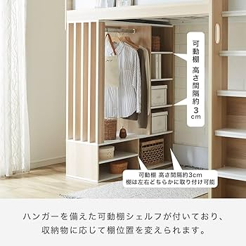 （9/13土〜14日にお届けできます）白天然木デスク付ロフトベッド 楽天市場】【クーポンで5%OFF☆8日まで！】 ウィンデル システム