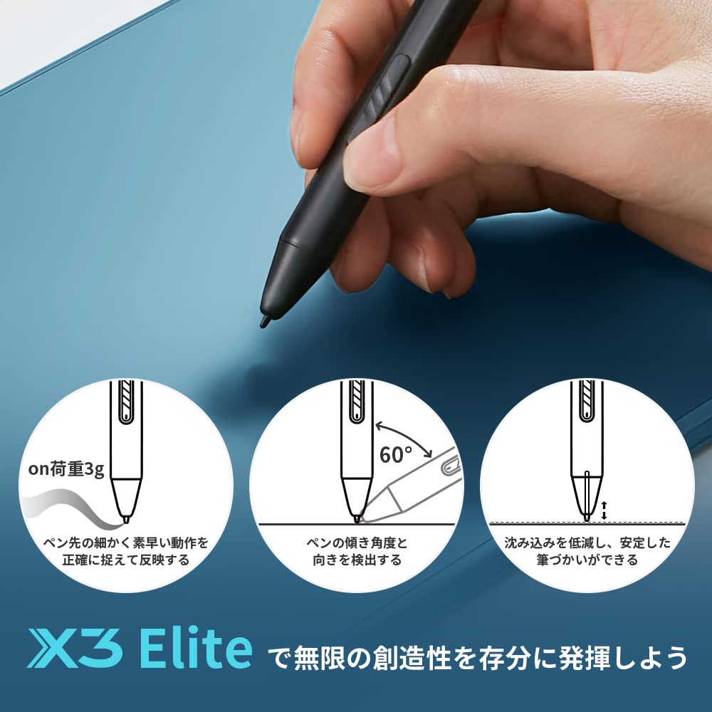 傾き検知 8x5インチ ペンタブレット X3チップ搭載ペン付 Amazon | XPPen ペンタブ Deco M 8x5インチ X3チップ搭載ペン付