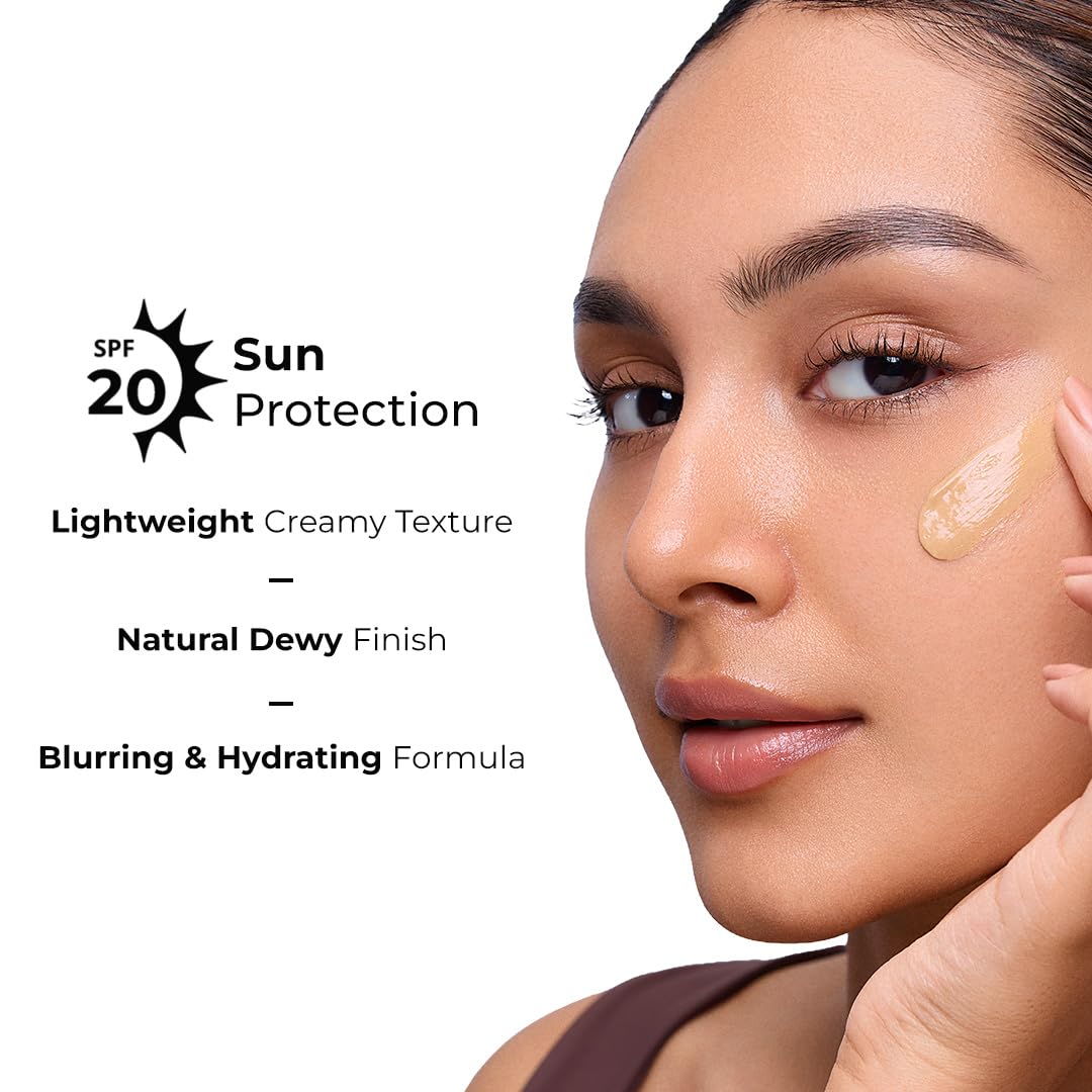 Lovechild Masaba BB Foundation One Take 5 in 1 Full Coverage SPF 20 PA++, Benefits of Serum, Primer, Moisturizer, Matte Finish for Flawless Skin, Sleepy Cinderella (30ml) 2