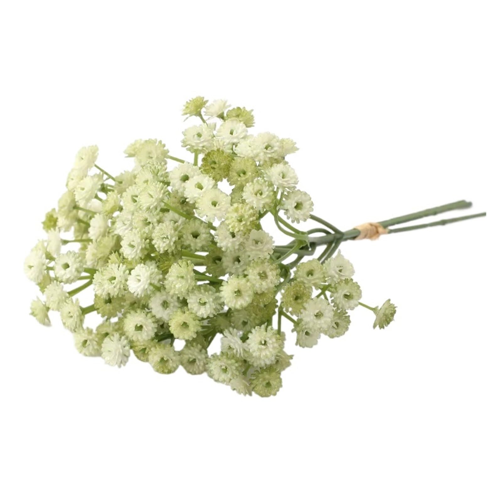 WJIAYAO dried gypsophila flowers 3pcs White Baby Breath Artificial Flowers Fake Gypsophila Faux Plants for Wedding Garland Wreath Crown Flower Bonquet DIY Flores(Green)