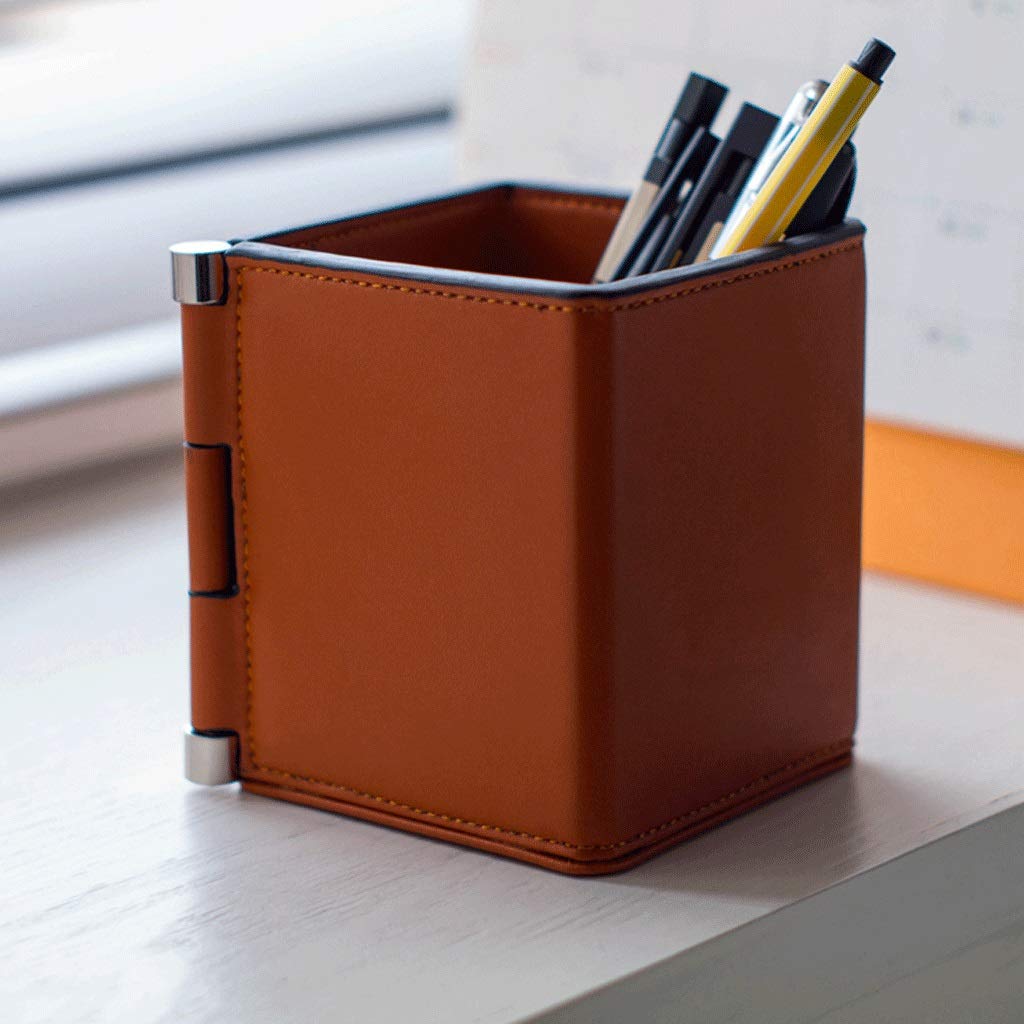 CIRONI Stifthalter für den Schreibtisch, Stiftehalter, PU-Leder, Schreibtisch-Organizer, Ständer, Dekor, Pinsel, Schreibtisch-Organizer, Dekoration für Büro, Schreibtisch, Zuhause, dekorativer Mult