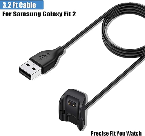 Miniatura 9 de Paquete de 7 correas y cargador compatibles con Samsung Galaxy Fit 2 para mujeres y hombres, correas de repuesto de silicona suave, accesorios para