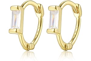 Dremmy Studios Dainty CZ Huggie Hoop Earrings 18k