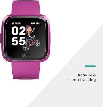 Fitbit Versa Lite Edition Smart Watch, One Size (S and L Bands Included), 1 Count