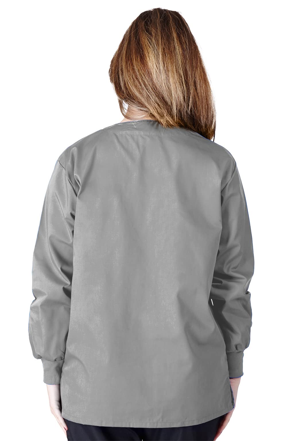 Natural Uniforms Warm Up Scrub Jacket-Gray-5X-Large