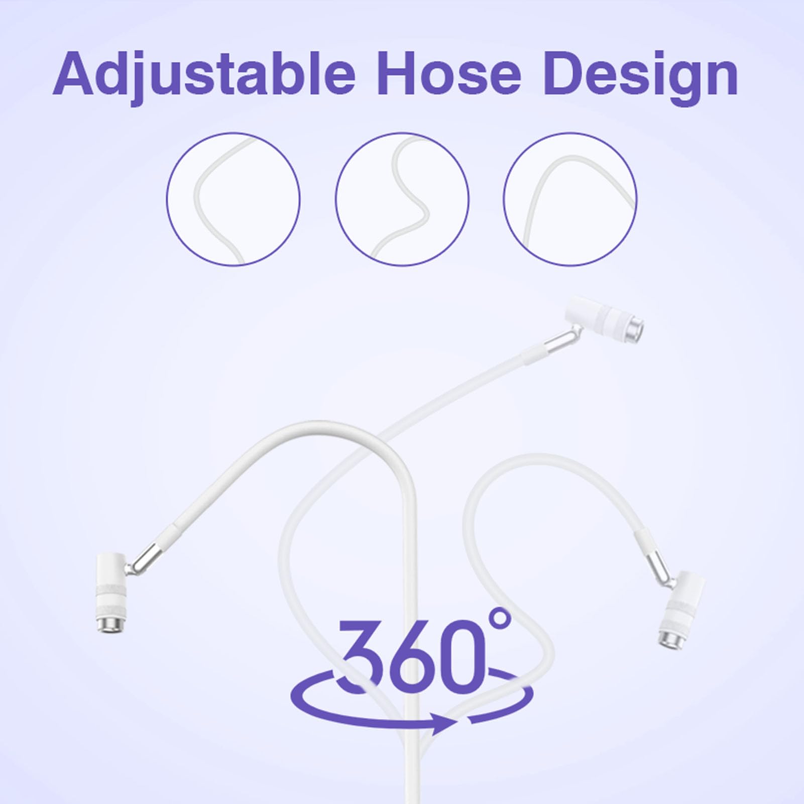 6W Nail Gel Lamp with Adjustable Focus, Gooseneck Floor Lamp with Foot Pedal, Detachable Head - Image 4