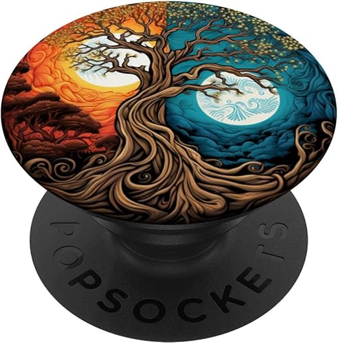 Yin Yang Árbol de la Vida PopSockets estándar PopGrip
