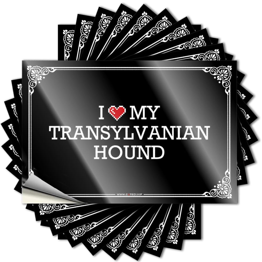 Saying Cocoa Vinyl Sticker | I Love My Transylvanian Hound Motivational for Motorcross Use(8X12CM)