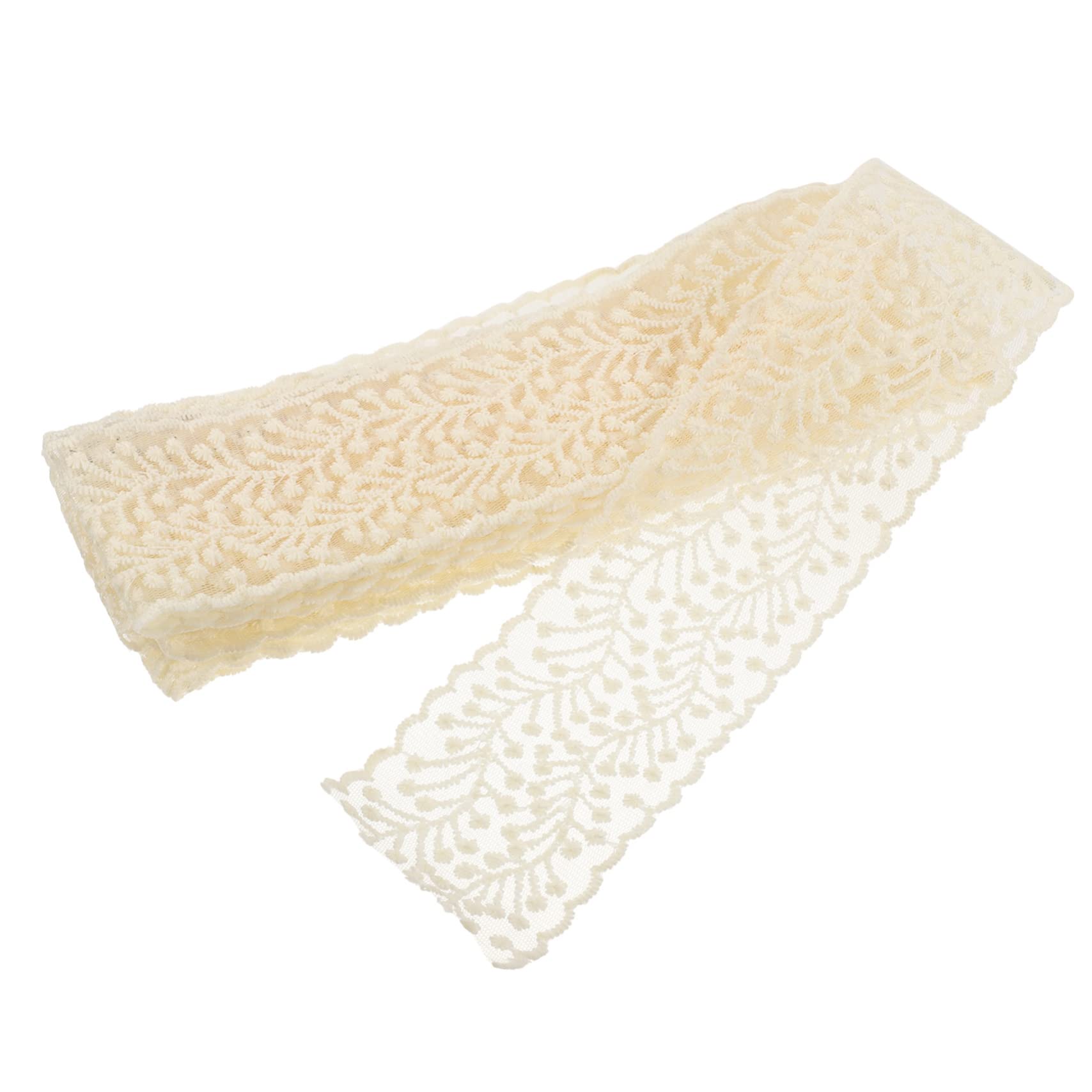 STOBOK 5rollos Lazo De Encaje Bordado Para Manualidades y Accesorios De Moda Metros De Ribete Decorativo Para Ropa y Peinados