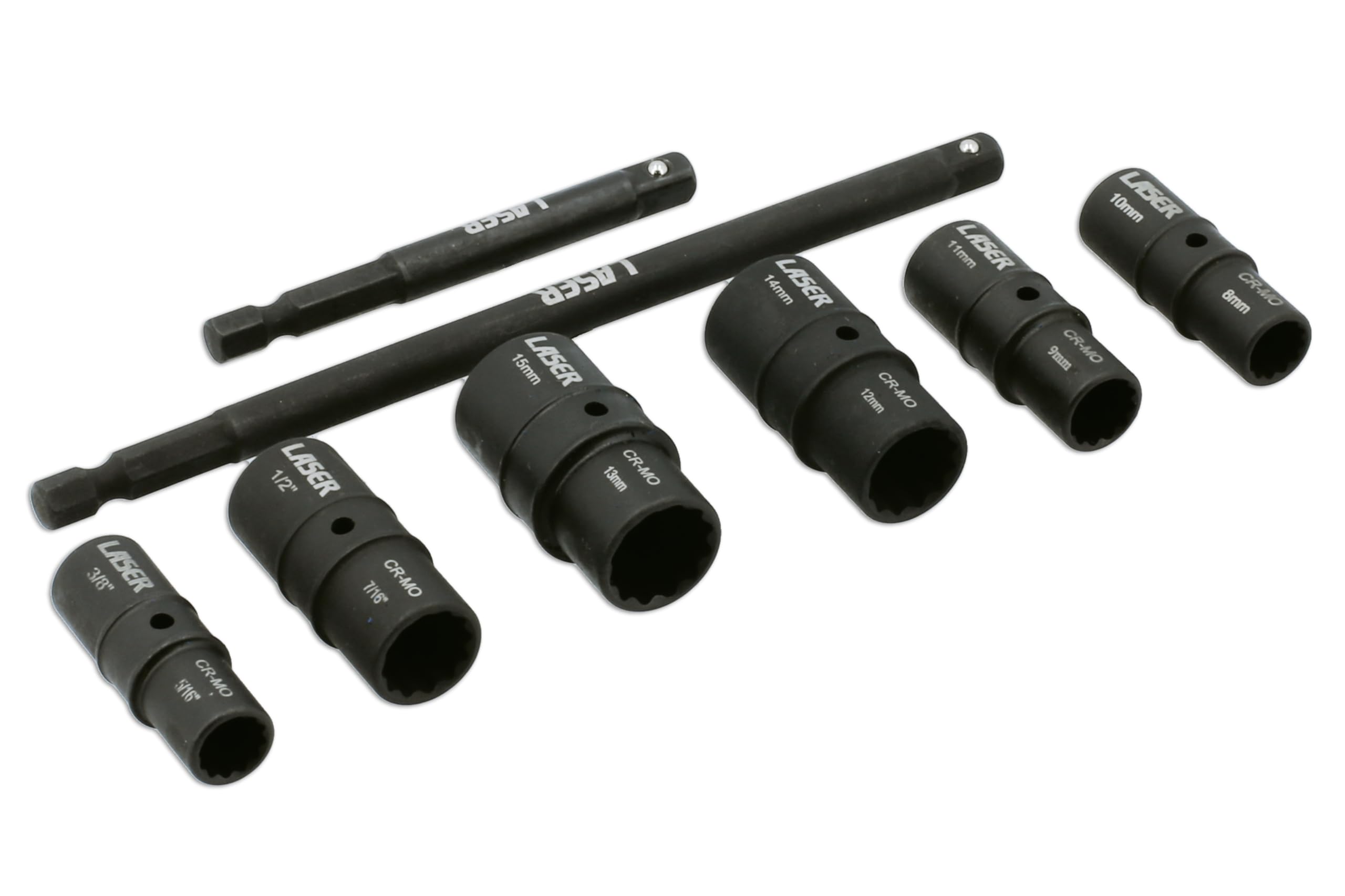 TOOLCONNECTION 8905 Double Ended Thin Wall Socket Set 1/4 