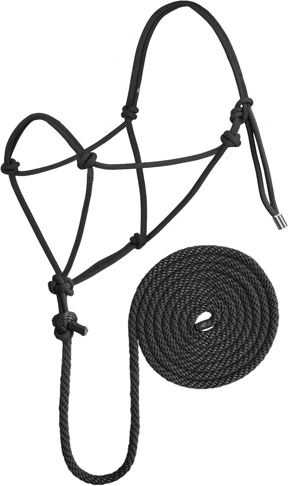 Harrison HowardRope Halter with Lead Black Standand