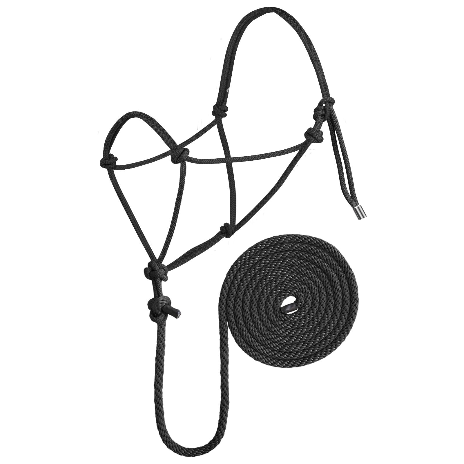 Harrison HowardRope Halter with Lead Black Standand