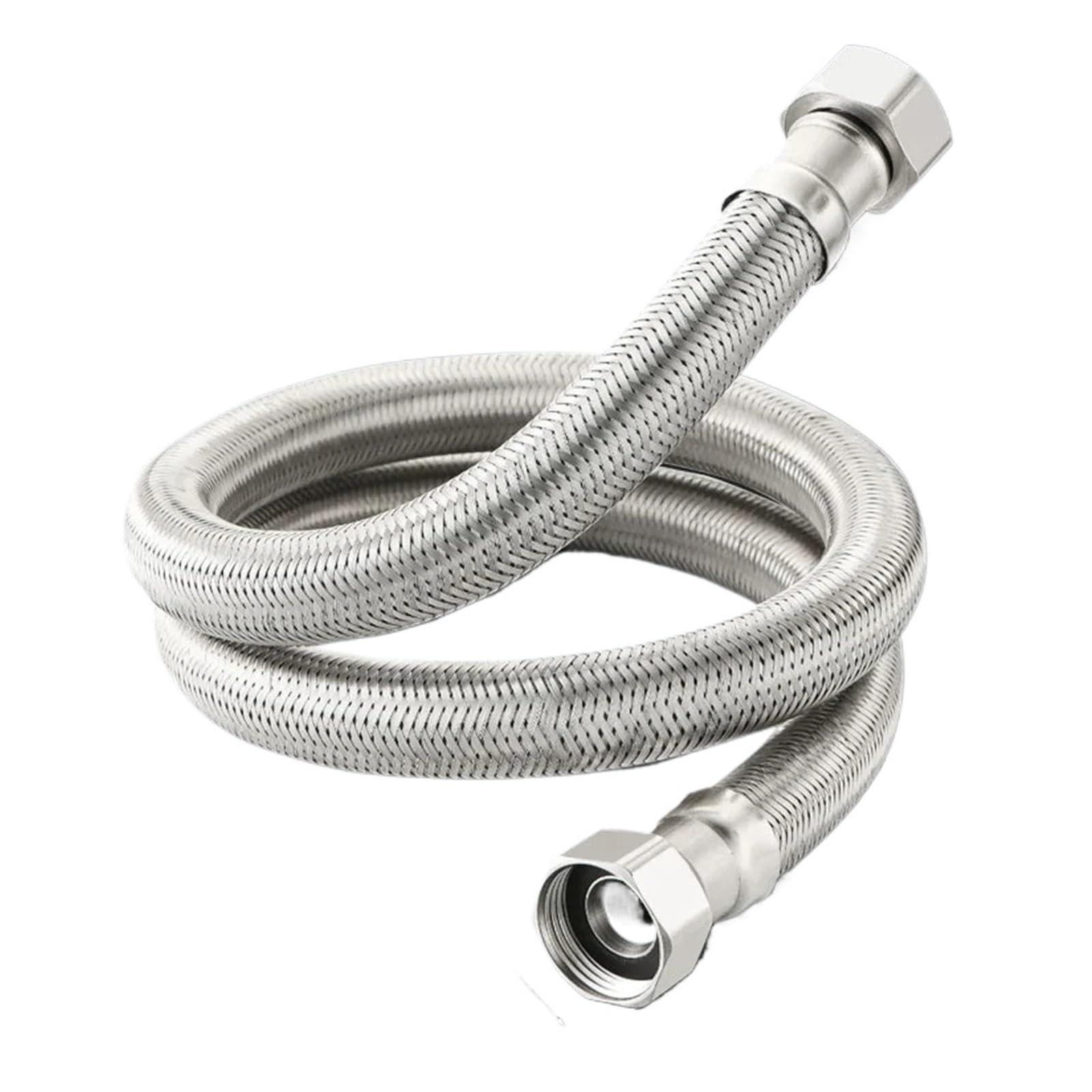 Tubo flessibile SUS 304 da 20 cm-200 cm 1/2 "3/4" tubo interno da 10 mm allargato grande flusso flessibile intrecciato a prova di esplosione tubo dell'acqua del rubinetto(G3-4 Hose,200cm)