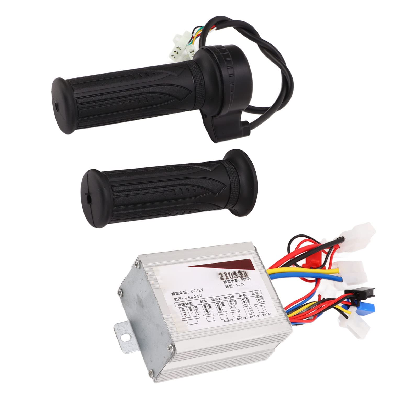 Kit de Contrôleur de Vélo 12V 500W DC Moteur Brushed Controller Trois Vitesses Poignée d'Accélérateur pour Vélo électrique Scooter