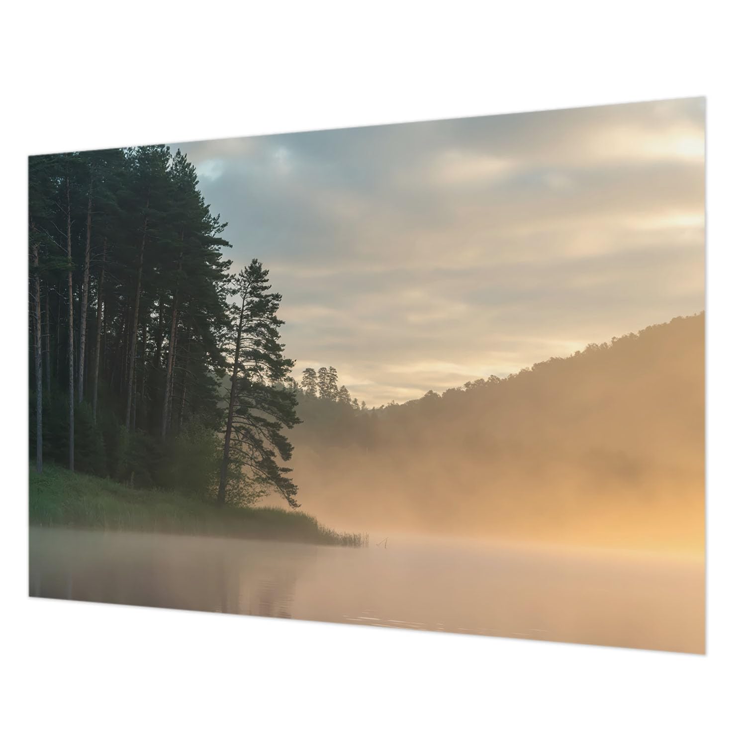 Papier peint intissé pour chambre et salon au style nature Tulup Matin brumeux