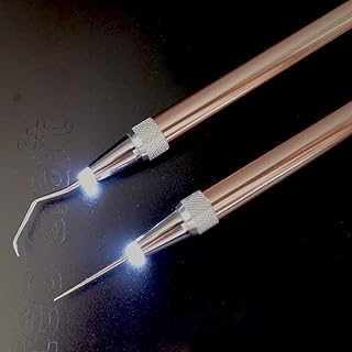 LED Weeding Tools for Vinyl with Light with Pin and Hook for Removing Tiny Vinyl Paper & Iron-on Projects Cuts