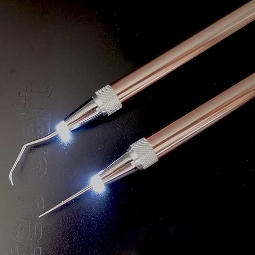Herramientas de deshierbe LED para vinilo con luz con pasador y gancho para quitar pequeños cortes de papel de vinilo y proyectos termoadhesivos