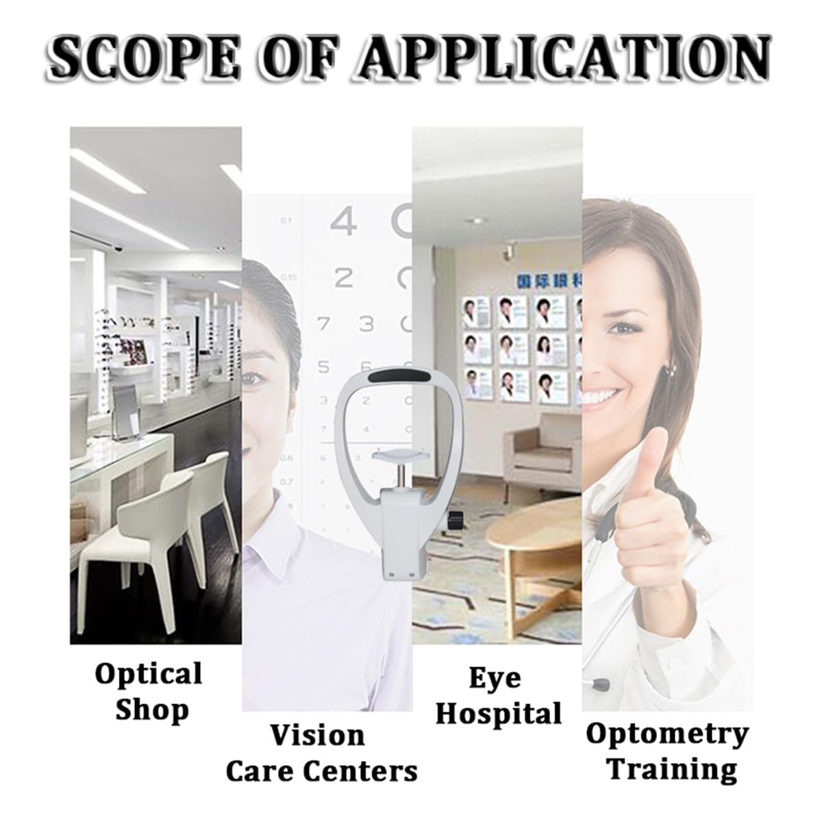 Podpórka pod brodę Podpórka na czoło Akcesoria do optometrii - Okulistyczny automatyczny refraktometr Podpórka do wzroku - Akcesoria do sprzętu optometrycznego Podpórka podbródka