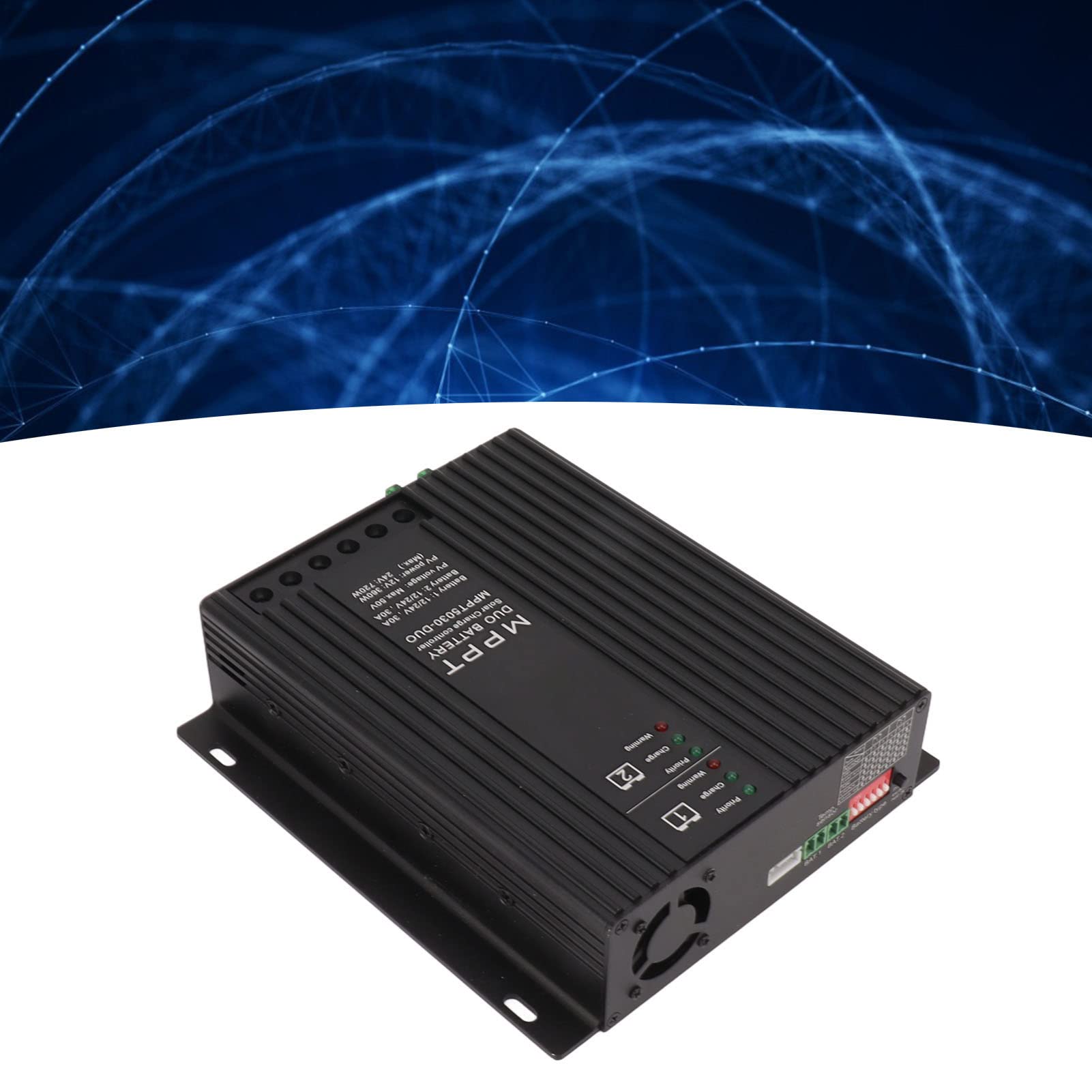 Kontroler ładowania Słonecznego Regulator Baterii Słonecznej Bluetooth ze Stopu Aluminium 12V 360W 24V 720W 9V do 32V dla RV Marine Off Grid ładowanie Baterii
