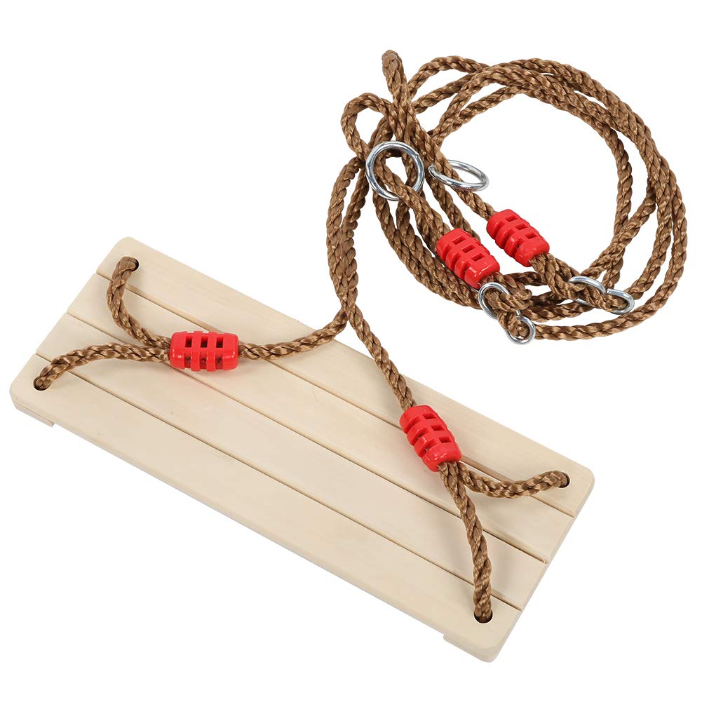 Columpio Colgante de Madera para Adultos, Grueso y Duradero, Columpio de Jardín Interior y Exterior para Niños Adultos, 40 X 15,7 X 1,2 Cm