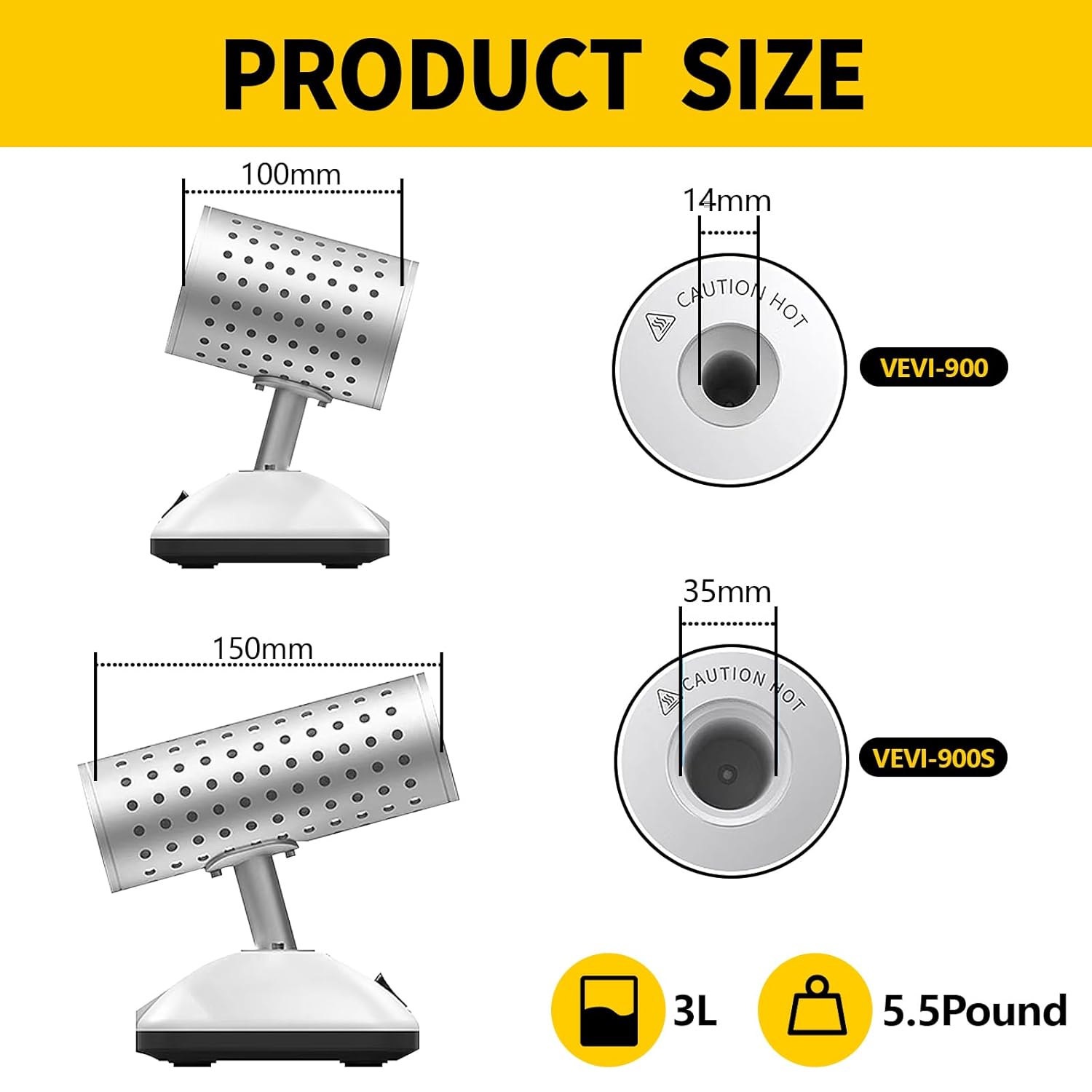 Lab Infrared Scalpel Sterilizer,150W 14mm Heating Hole Autoclave Sterilizers 825°C Inoculating Loop Sterilizer for Inoculating Loop Mycology