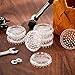 Jetec 16 Pieces Carpet Protectors Spiked Caster Cups Round Furniture Caster Cups Spiked Carpet for Furniture Legs, Sofas, Tables, Chairs
