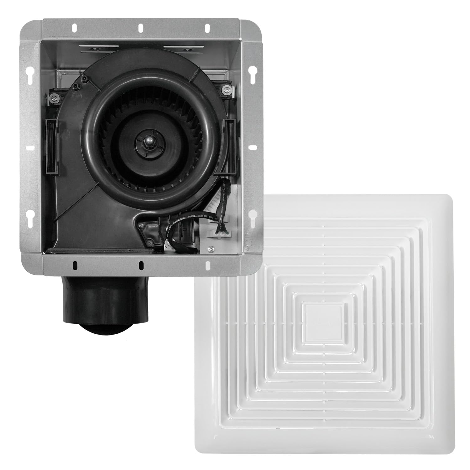 BV LED Bathroom Exhaust Fan With Light 90CFM - 0.8 Sones, Ultra