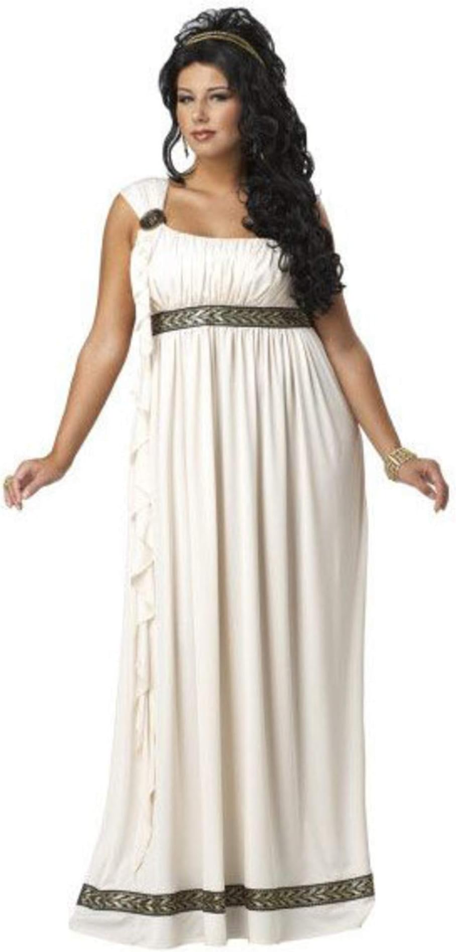 California Costumes Plus-Size Olympic Goddess Dress, Cream, 2XL (18-20) Costume