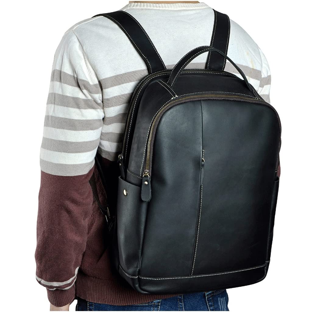 ビジネス用リュック ブラック 合成皮革 Amazon.co.jp: ビジネスリュック ユニセックス純正レザーバック