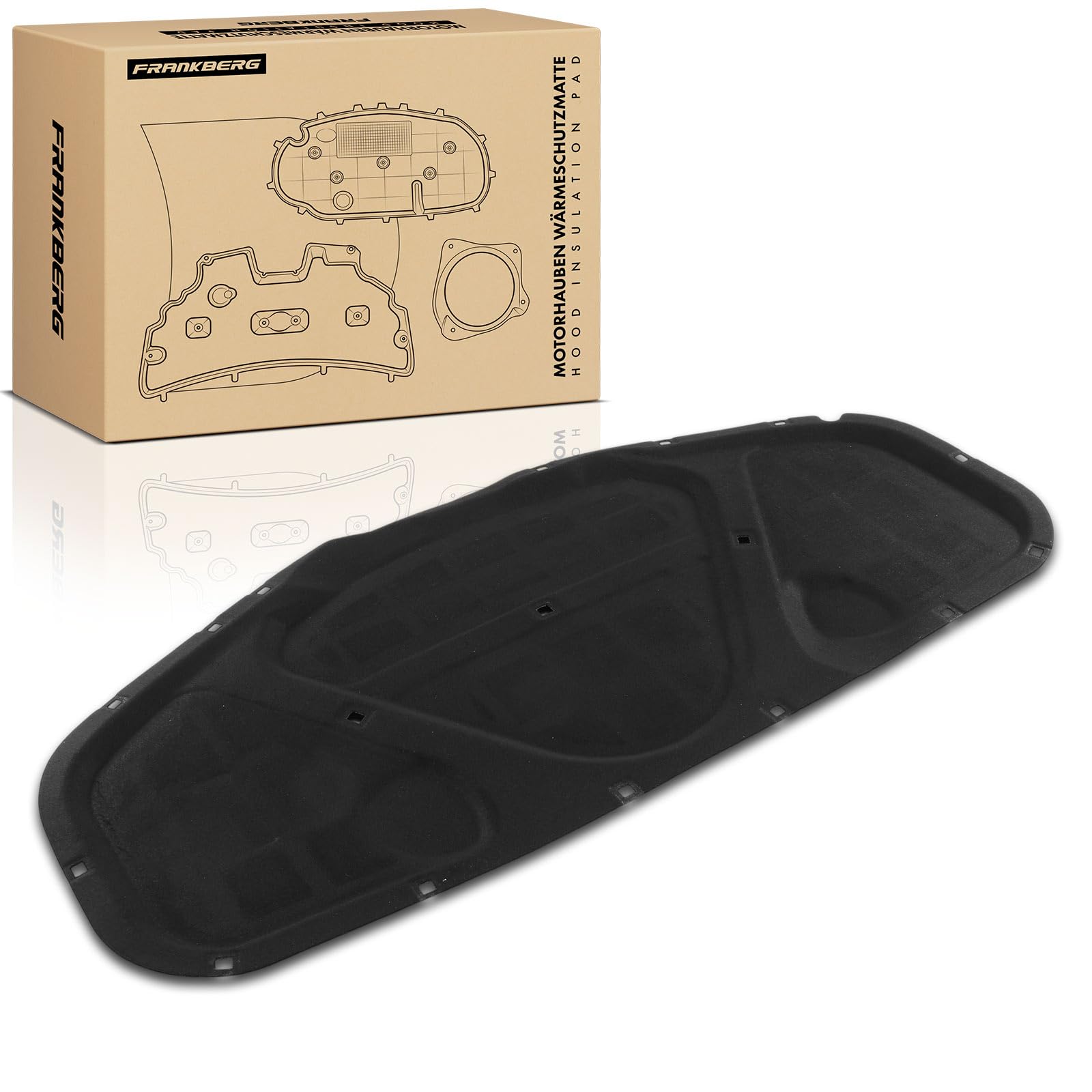 Frankberg Isolamento acustico del vano motore 3B0863835K 3B0863835J | Compatibile con: P.a.s.s.a.t 3B3, P.a.s.s.a.t Variant 3B6