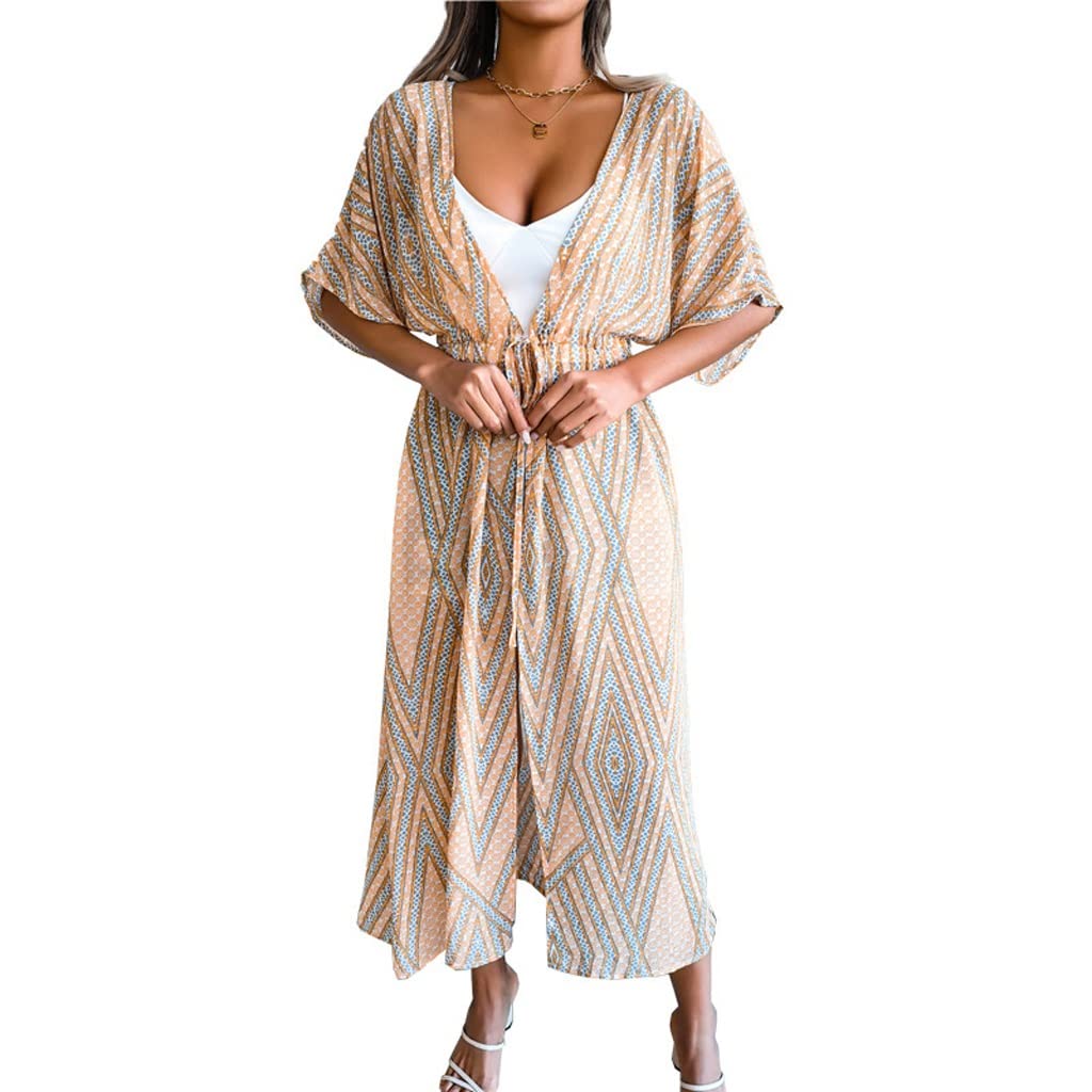 Robe de plage longue et fluide taille S pour masquer le maillot