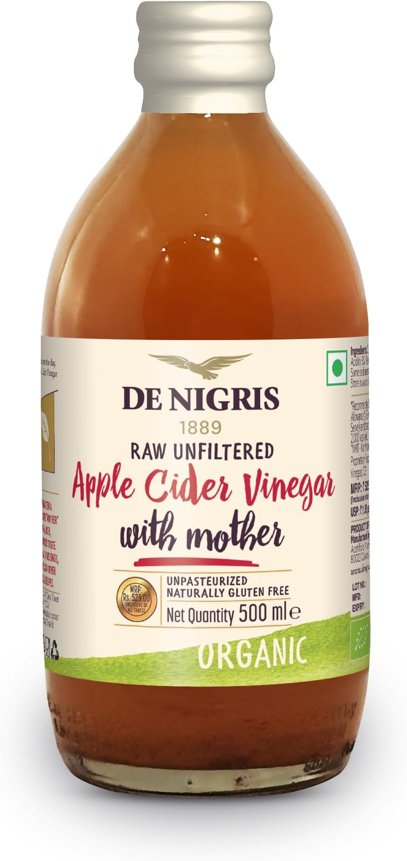De Nigris Organic Apple Cider Vinegar (500ml)