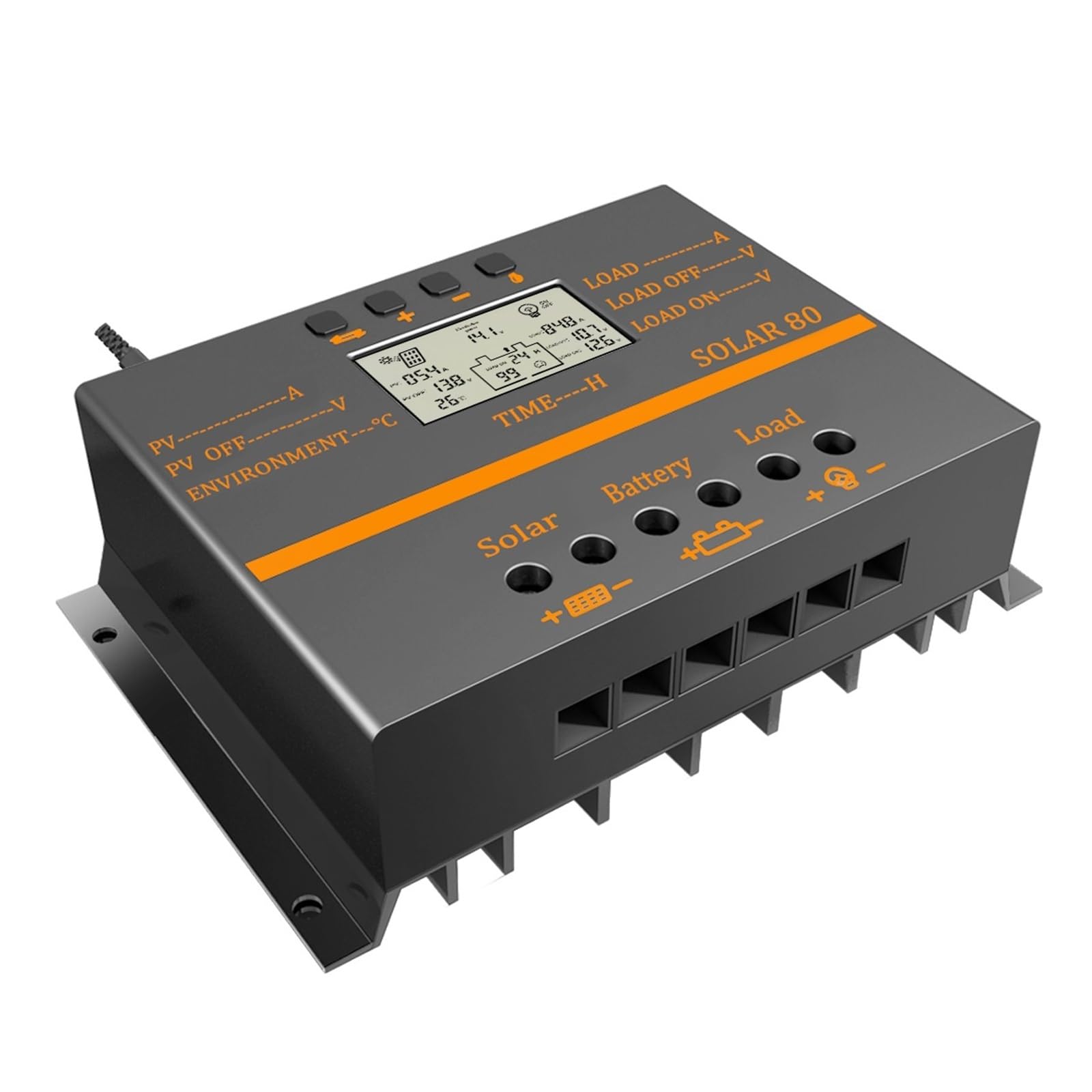 Contrôleur de charge solaire PWM 80A pour éviter la décharge de batterie et protéger vos panneaux
