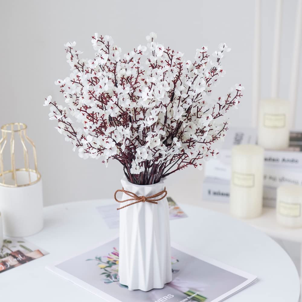BS AMOR Artificial Flowers - Fake Babys Breath Flowers Gypsophila Bouquet Bulk Real Touch Faux Silk Flower for Vase, DIY Home Office Wedding Party Decoration (14 inch,5pcs) (White) (B0BM63ZD6T) Amazon Price History, Amazon Price Tracker