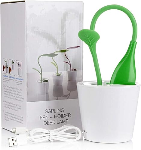 Miniatura 4 de Lámpara de escritorio LED para cuidado de los ojos, lámpara de mesa con control táctil con 3 niveles de brillo, decoración del hogar, con espacio de