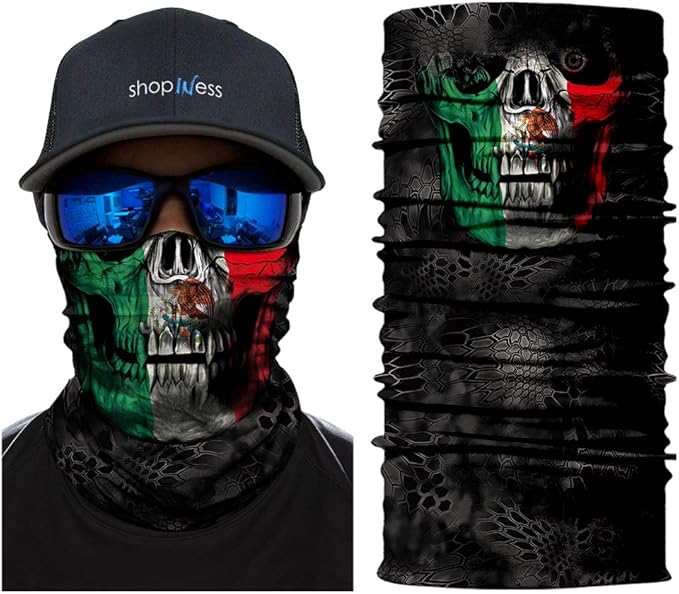 Cache Cou Homme Moto ShopINess Cache-Cou Foulard Multifonctions