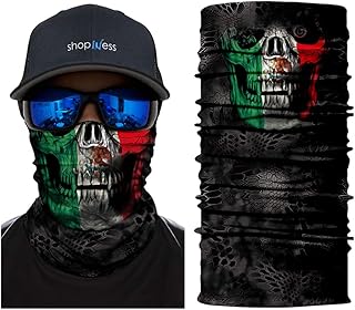 Scaldacollo Multifunzione - Teschio Bandiera Messicana