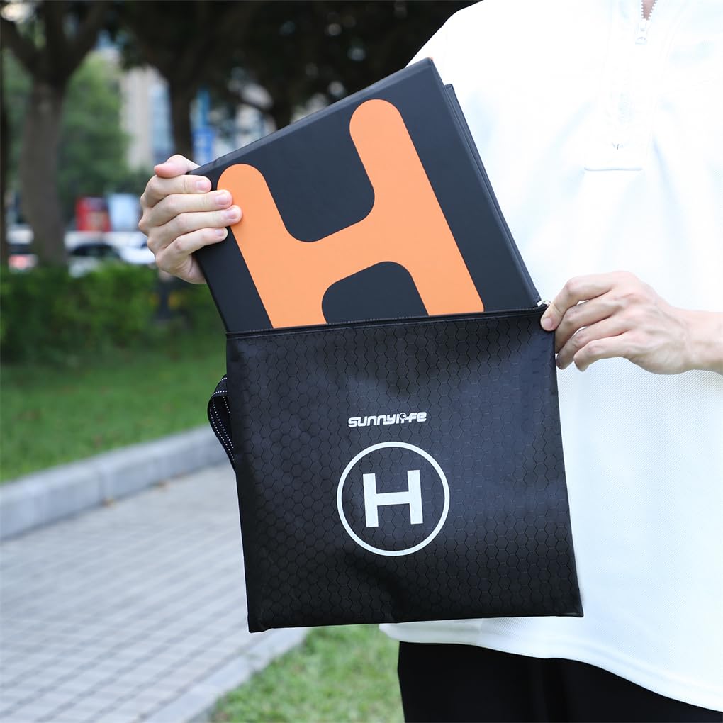 La plataforma de aterrizaje para drones AVATA 2 ofrece mayor resistencia al viento y al agua, además de una exquisita bolsa de almacenamiento portátil, Negro, 80cm