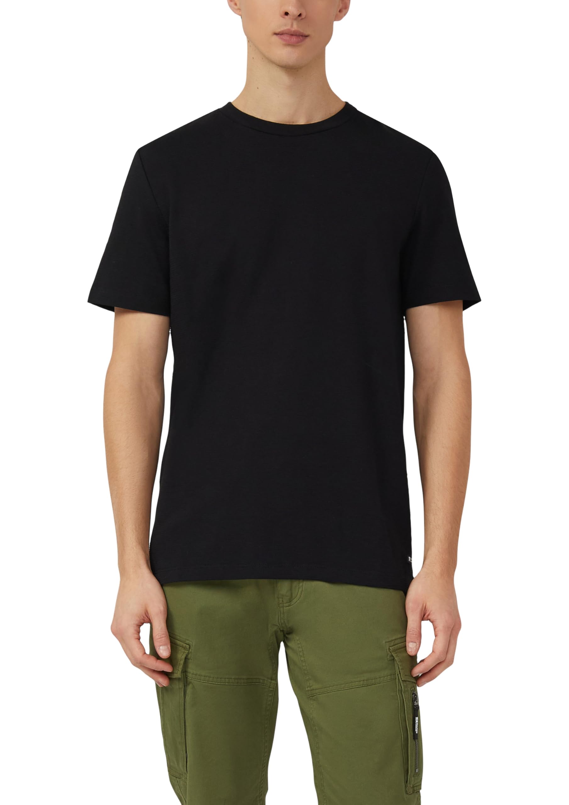 s.Oliver Strukturiertes T-Shirt aus Baumwollmix