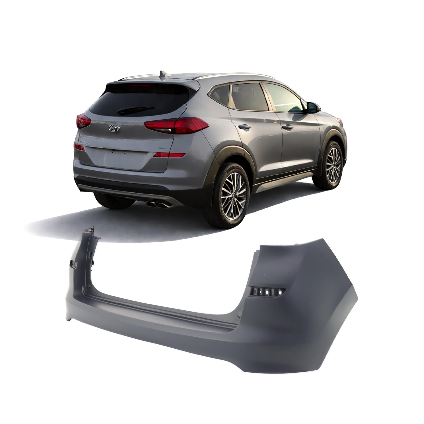 FitParts Compatible with Hyundai Tucson 2019–2021 Rear Upper Bumper Cover