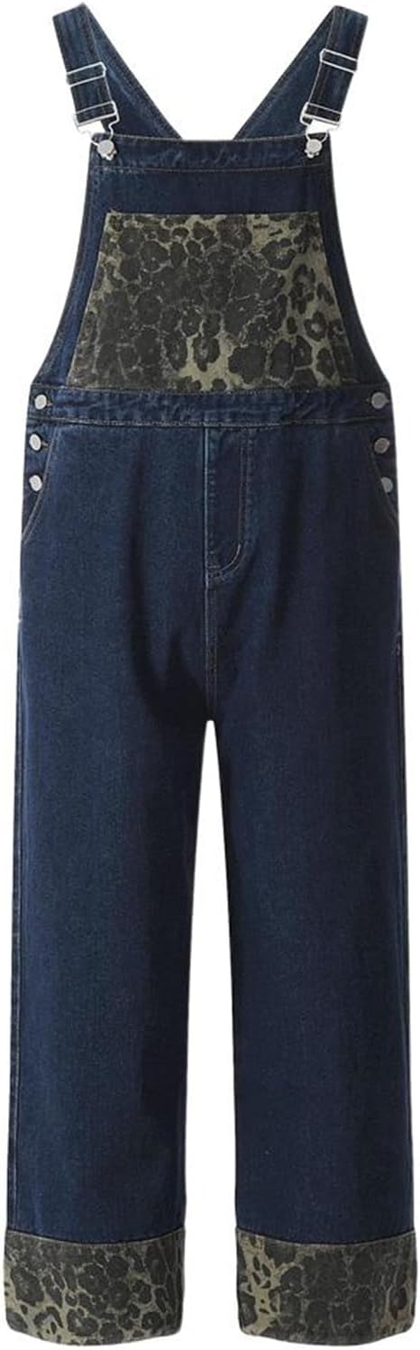 Workwear Overalls with Pockets - Men's Loose Straight-Leg Long Pants