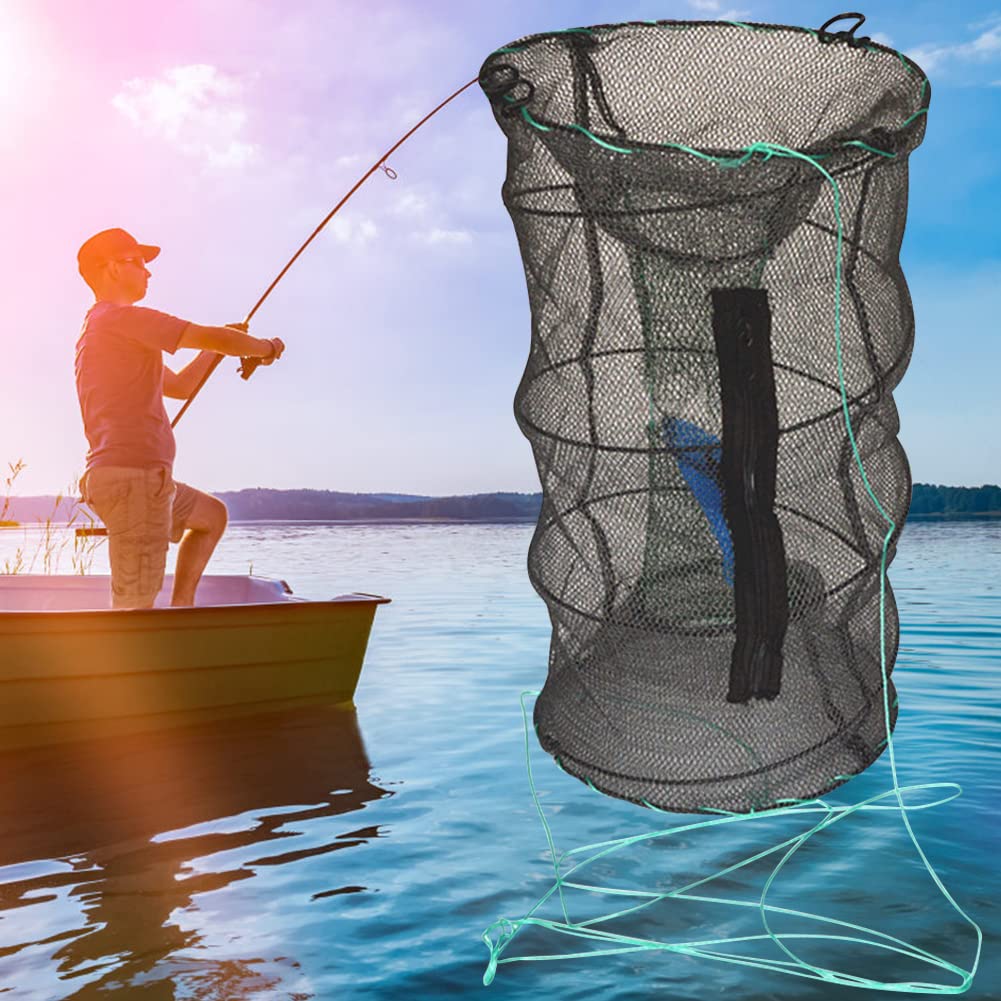 Filet De Pêche Pliable Starnearby – Nasse à Poissons, Crevettes, Crabes Et écrevisses, 150 Cm